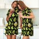 thumbnail image 4 of Disketp Avocado Toast para Camisón Corto de Manga Corta para Mujeres, Camisón Cómodo con Escote Redondo, Bonito y Confortable, 4 of 6