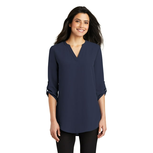 Port Authority Blouse Tunique à Manches 3/4 pour Femmes - LW701