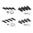 thumbnail image 1 of Bumper Protector 2 pcs Universal Car Rear Bumper Lip Spoiler Canards Anti-Crash Diffuser Protector Car Styling, 1 of 5