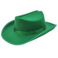 thumbnail image 1 of Sombrero vaquero de fieltro The Dreidel Company, color verde lima, 56 cm, 1 of 2
