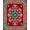 Red, Pattern 4, variant on ODIKA 4'x6' Machine Washable Non-Slip Area Rug, Interlocking with Southwest Inspired Motifs High Traffic Rug, Red, 669796