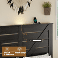 thumbnail image 3 of Generic Queen Bed Frame Headboard , Wood Platform Bed Frame , Noise Free,No Box Spring Needed and Easy Assembly Tool,Large Under Bed Storage, Black, 3 of 8
