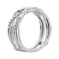 thumbnail image 2 of 0.20 Carat Excellent Round Shape Genuine Diamond Latest Design Engagement Eternity Band for Ladies Solid 18K White Gold Size 7.5, 2 of 7