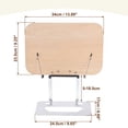 thumbnail image 2 of Libro Soporte para Lectura, 180° Rotación Ajustable Libro Soporte Altura Ajustable Cocina Libros Soporte con Página Clips para Libros Laptop Texto Libro Revista Madera, 2 of 6