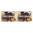 thumbnail image 6 of Yayeee Kitchen Valance Rod Pocket 54" x 18" Living Room Window Curtain, Halloween Cat, 6 of 6