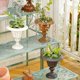 thumbnail image 5 of Sungmor Jarrón de Flores de Mesa de Hierro Fundido, Diseño Vintage de Urna Francesa Bonita, Centro de Mesa Decorativo de 7" de Alto y 6.6" de Ancho, Soporte para Flores, Arreglo Floral Artificial, De, 5 of 8