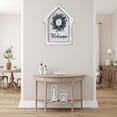 thumbnail image 3 of IH Casa Decor House Shape Wood Framed Canvas Sign Welcome, 3 of 3