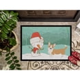 thumbnail image 3 of Carolines Treasures CK2063MAT Cardigan Corgi Snowman Christmas Door Mat Indoor Rug or Outdoor Welcome Mat 18x27 Doormat, 3 of 4
