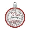 thumbnail image 4 of AshleeOaks Round Wood Wall Days Until Christmas Countdown Calendar with Metal Clock Hand, Farmhouse Rustic Christmas Wall Decor, Red, 17.8 x 22.6 Inch, 4 of 5