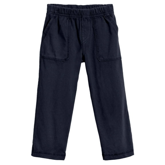 Boys Soft Cotton 3-Pocket Jersey Pants - UPF 50 | Dark Navy Blue