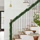 thumbnail image 5 of Corona Navideña de Lana Verde con Cinta de Ratán para Bodas y Fiestas | 1 Unidad de Ratán Sintético Verde de 500 Cm | Ideal para Decoración Del Hogar, Fácil Mantenimiento, Un Regalo Perfecto, 5 of 7