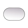 thumbnail image 6 of Elegant Decor Metal Frame Oval Mirror 36x60 Inch in Black, 6 of 12