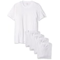 thumbnail image 1 of Nautica T-Shirt Col Rond en Coton pour Hommes-Multi Packs, Blanc - 5 Pack, L, 1 of 3