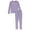 lavender, variant on Girls’ Thermal 2-Piece Long Underwear Set Color: fuchsia Size: 10 - 12