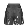 thumbnail image 4 of Teissuly Women Summer Illustration Lace Up Elastic Pocket Casual Shorts, 4 of 5