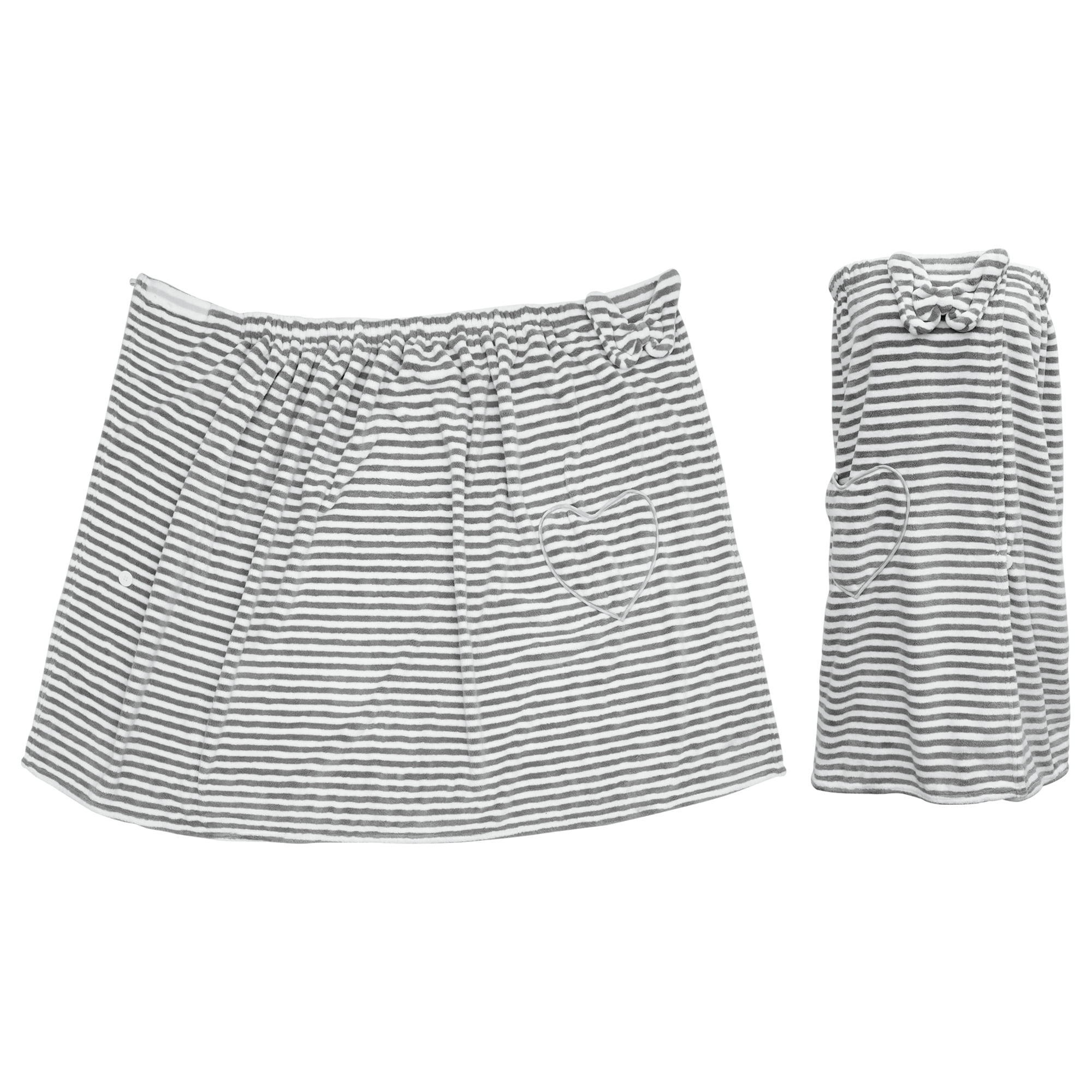 Unique Bargains Shower Wrap Towel for Women Coral Fleece 1 Pc Gray