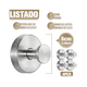 thumbnail image 3 of 4pcs Toallero Baño Con Ventosas Sin Perforaciones Malubero Plateado, 3 of 5