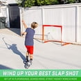 thumbnail image 4 of GoSports Ensemble de Rue de Hockey - Comprend un But Pop-Up et 2 Bâtons de Hockey avec 2 Balles de Rue de Hockey, Rouge, 4 of 5