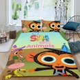 thumbnail image 2 of Súper Canciones Simples Conjunto de sábanas temático, trío de piezas, cómodo y amigable con la piel, diseño único, regalo de decoración para el hogar para familiares, amigos y fans,173cm *218cm, 2 of 6