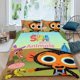 thumbnail image 2 of Súper Canciones Simples Conjunto de sábanas temático, trío de piezas, cómodo y amigable con la piel, diseño único, regalo de decoración para el hogar para familiares, amigos y fans,140cm *210cm, 2 of 6