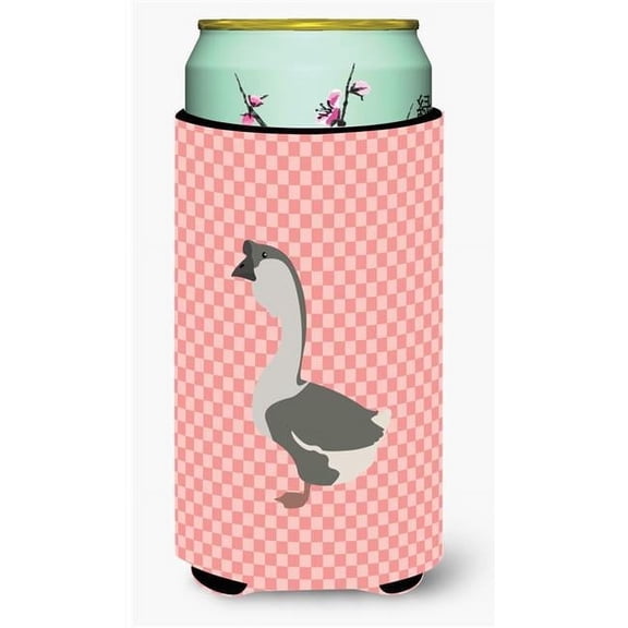 Carolines Treasures BB7899TBC African Goose Pink Check Tall Boy Beverage Insulator Hugger