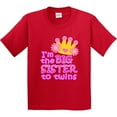 thumbnail image 3 of Inktastic I'm the Big Sister to Twins. Youth T-Shirt, 3 of 5