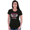 thumbnail image 4 of Breast Cancer Lord Will Fight For You Womens Slim Fit Graphic Tee Brisco Brands L, 4 of 5
