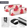 thumbnail image 6 of XMXT Leather Pencil Case, Pink Grapefruits Illustration Large Capacity Pencil Pouch for Student Teens Women, 6 of 9