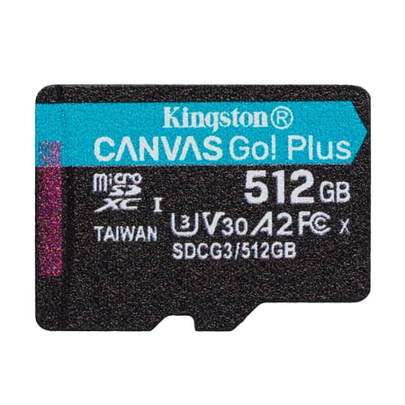 UPC: 0740617301380 | Kingston 512GB MicroSDXC Canvas Go Plus 170MB/s Read UHS-I Class 10 U3 V30 A2/A1 Memory Card without Adapter SDCG3/512GBSP