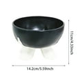 thumbnail image 3 of Halloween Witch Cauldron Candy Bowl - 5.5 Inch Black Ceramic Cauldron Pot for Candy Holder, Party Decor, St. Patrick’s Day Treats, Snacks, Fruits, Office & Home Events, Reusable and Sturdy, 3 of 7