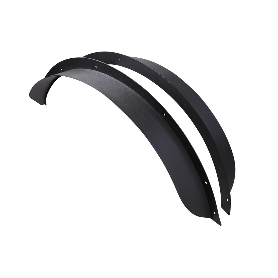 Pocket Rivet Style Fender Flares For 2014-2022 Toyota 4Runner (Excludes Limited) - Unpainted Black PP Plastic - 4Caroption