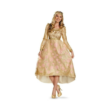 Disney Maleficient Aurora Coronation Gown Womens Costume deluxe