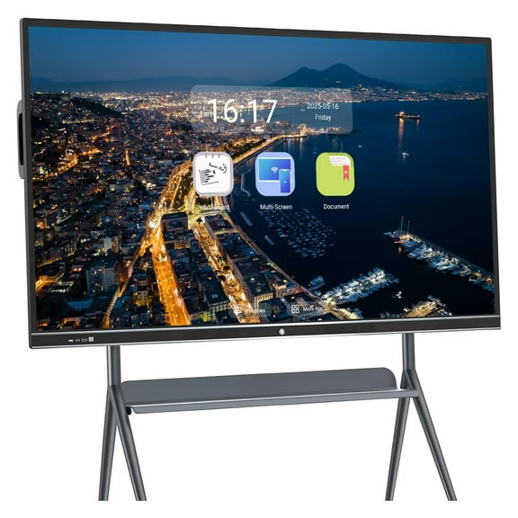 JYXOIHUB Smart TVs Interactive Whiteboard, 86 Inch All-In-One Touch Screen Electronic Calendar, 4K UHD Wireless Projection Player for Advertisin, office and Business