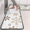 thumbnail image 2 of Kitchen Rugs Sets Of 2,Light Christmas Snowflake Pattern Anti Fatigue Kitchen Mat Rugs Non Slip Washable,Decorative Kitchen Floor Mats for Kitchen,Sink,Laundry,17"x47"+17"x47", 2 of 5