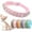Pink, variant on Spiked Dog Collar, Mushrooms Rivet Spike Anti-Bite Studded Protective Pet Neck Pu Leather Puppy Collars for XS Small Medium Large Boy Dogs Male Cats Goat (Black, S)