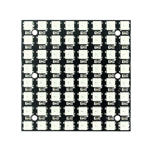 WS2812 Placa de desarrollo de 64 bits 5050 RGB LED Módulo de unidad a todo color incorporado
