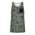 thumbnail image 7 of JINMGG Mens Shirts ,Men Casual Pocket Camouflage Round Neck Sports Fitness Sleeveless Tank Top T-Shirt, 7 of 7