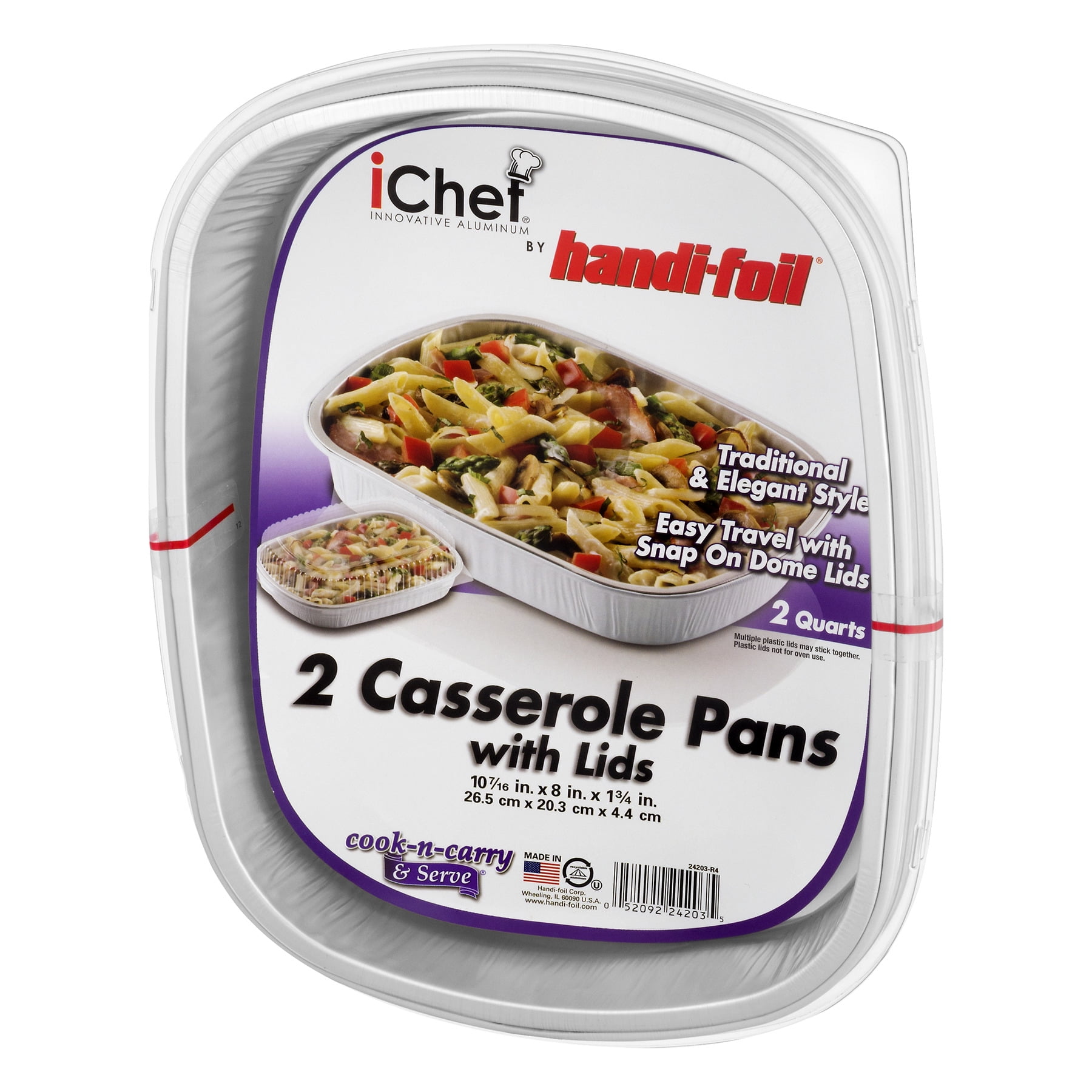 Save on iChef Handi-Foil Cake Pans with Lids Square 8 Inch Order Online  Delivery