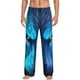 thumbnail image 1 of Balery Futuristic Blue Light Wolf Pantalones de pijama para hombre, pijama ultraligero, pantalón de descanso-Small, 1 of 6