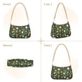 thumbnail image 7 of FORMRS Womens Shoulder Bag with Chain Strap Clutch Purse Cute Tote Handbag, Green Flowers Pattern, 7 of 7