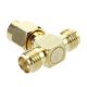 thumbnail image 2 of 6 Pcs Rp Sma Male To Two Rp Sma Female Triple T Rf Adapter Connector 3 Way Splitter, 2 of 4