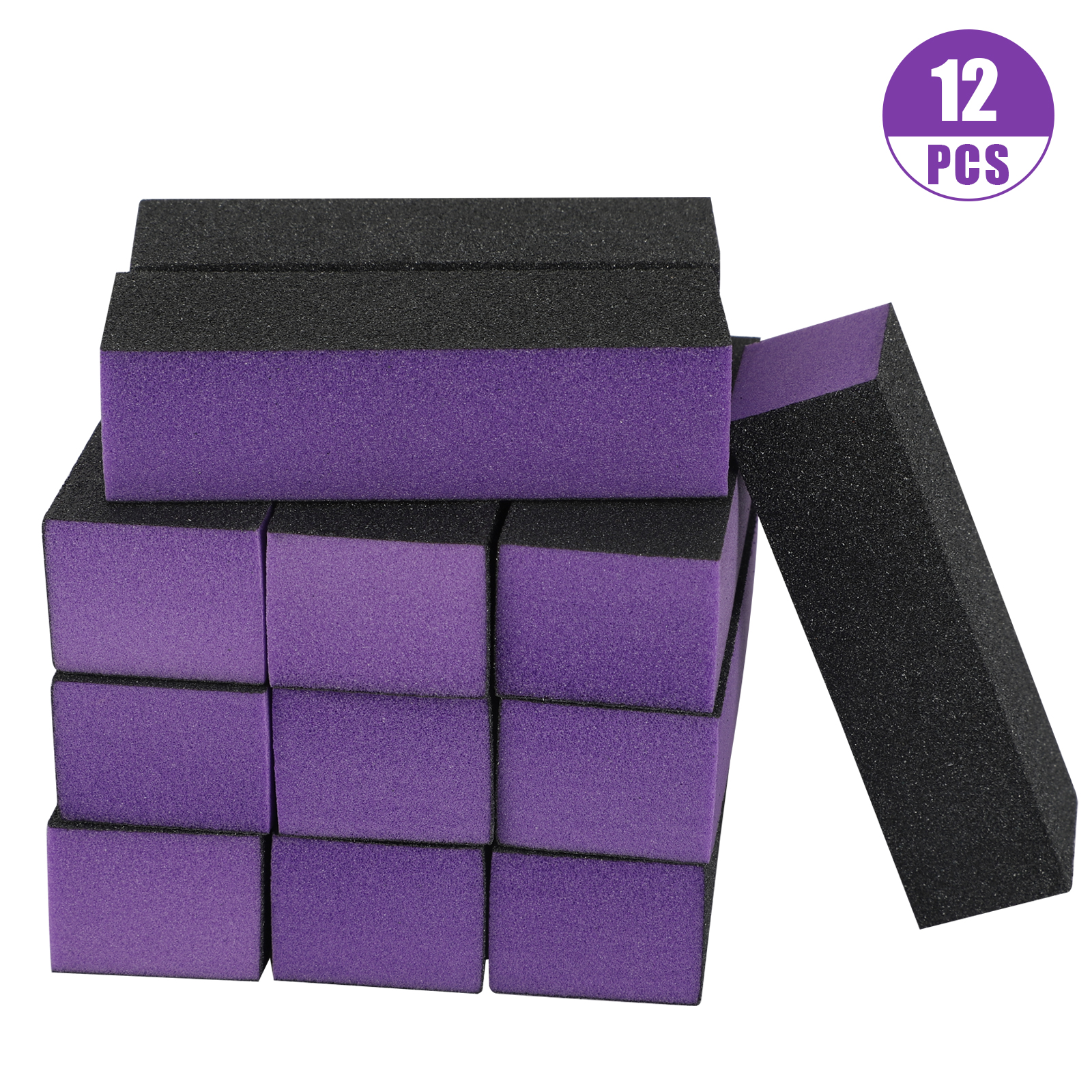 12pcs Nail Polish Buffer Block, EEEkit Nail Sanding Block, Buffing