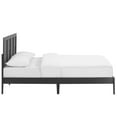 thumbnail image 4 of Sirocco Rattan and Wood Queen Platform Bed in Black, 4 of 11