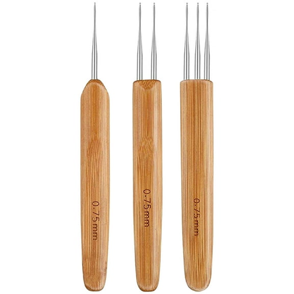 YYKihy Dirty Braid Crochet Hair Extension Crochet Wool Crochet 0.5mm0.75mm Dirty Braid Handle Crochet Tool Set