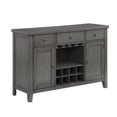 thumbnail image 4 of Topline Home Furnishings Grey Wooden Dining Side Server, 4 of 5