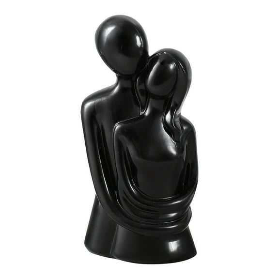 Eosunjian Embrace Couple Statue Abstract Hugging Couple Statue Modern Nordic Figurine for Room Bedroom Office Decoration Resin Ornament for Anniversary
