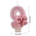 thumbnail image 2 of Birthday Candle Cake With Bow Theme Cake Top Hat Decorated Year Candle Glitter Cupcake Top Hat Party Children Adult Digital Anniversary Daily Necessities, 2 of 2