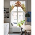 thumbnail image 4 of Forest Swag Valances for Windows, Small Curtains Drapes, Fall Farmhouse Watercolor Tree Nature Scenery Kitchen Window Curtains Over Sink Window Treatment Valance for Bedroom/Bathroom 56"x36", 4 of 5