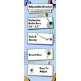 thumbnail image 4 of Iron Bar™ Adjustable Ballet Bracket Set (Pair) with 5 Hinged Levels - Designed for 1.5" - 2.0" Diameter Wooden Dowels, 2 Wall Mounts Included (White), 4 of 8