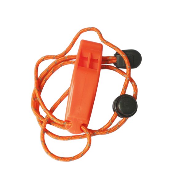 Silbato de cuerda Shamjiam Naranja Silbato deportivo ligero para exteriores entrenamiento Camping para niños